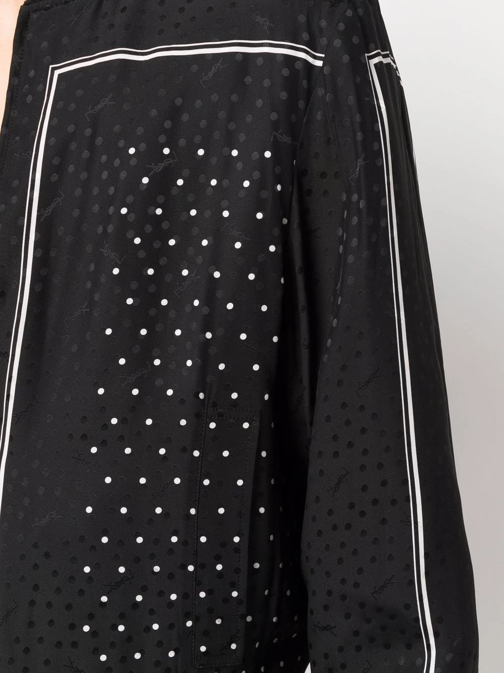 Saint Laurent polka-dot pattern bomber jacket