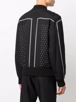 Saint Laurent polka-dot pattern bomber jacket