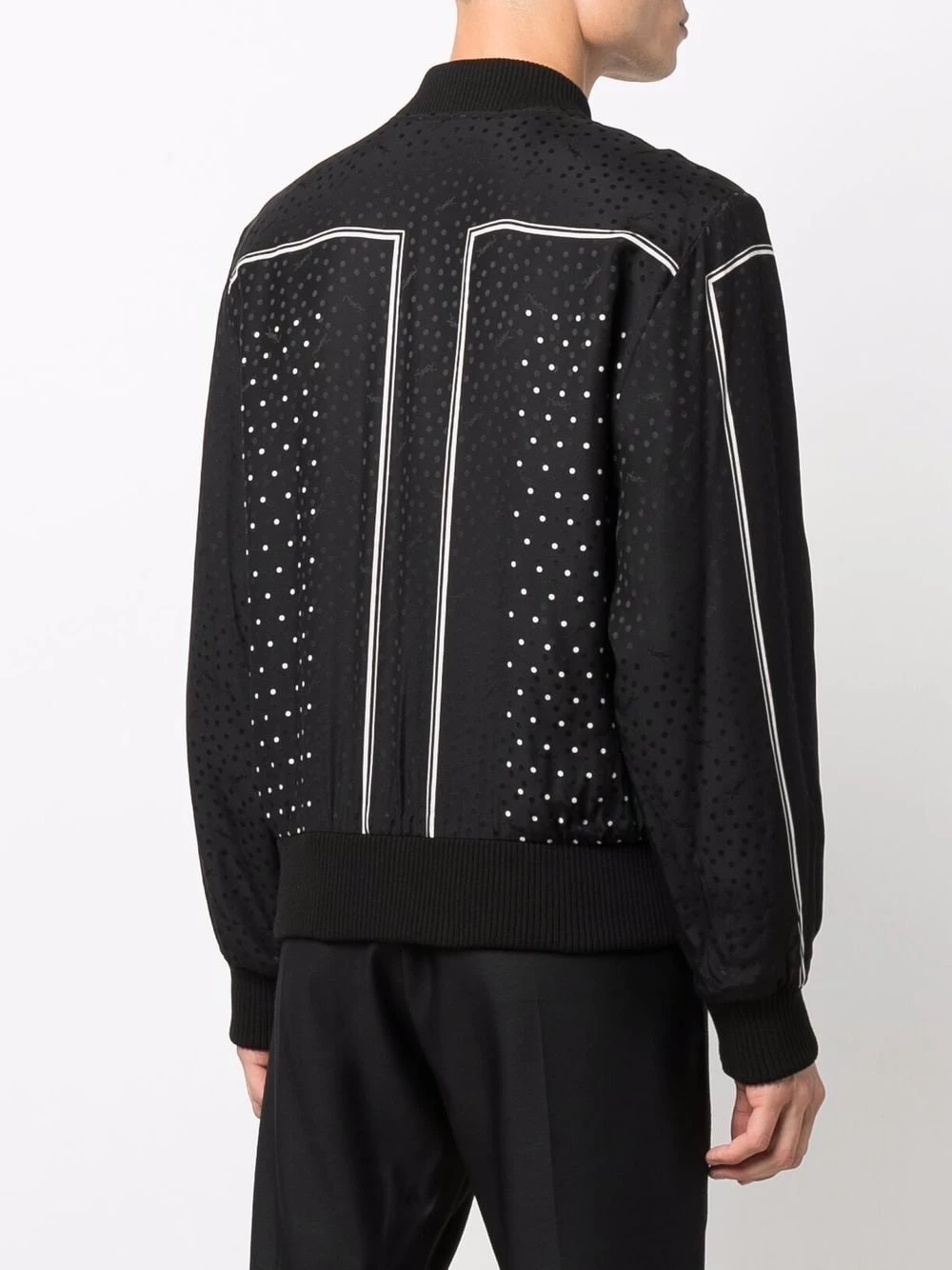 Saint Laurent polka-dot pattern bomber jacket