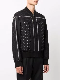 Saint Laurent polka-dot pattern bomber jacket