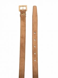 Saint Laurent YSL plaque buckled belt