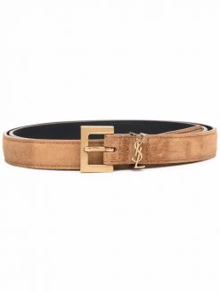 Saint Laurent YSL plaque buckled belt