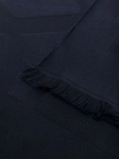 Saint Laurent logo plaque wool scarf