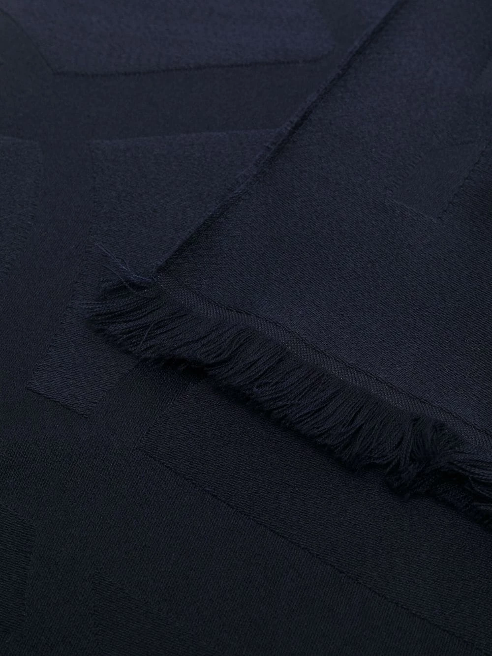 Saint Laurent logo plaque wool scarf