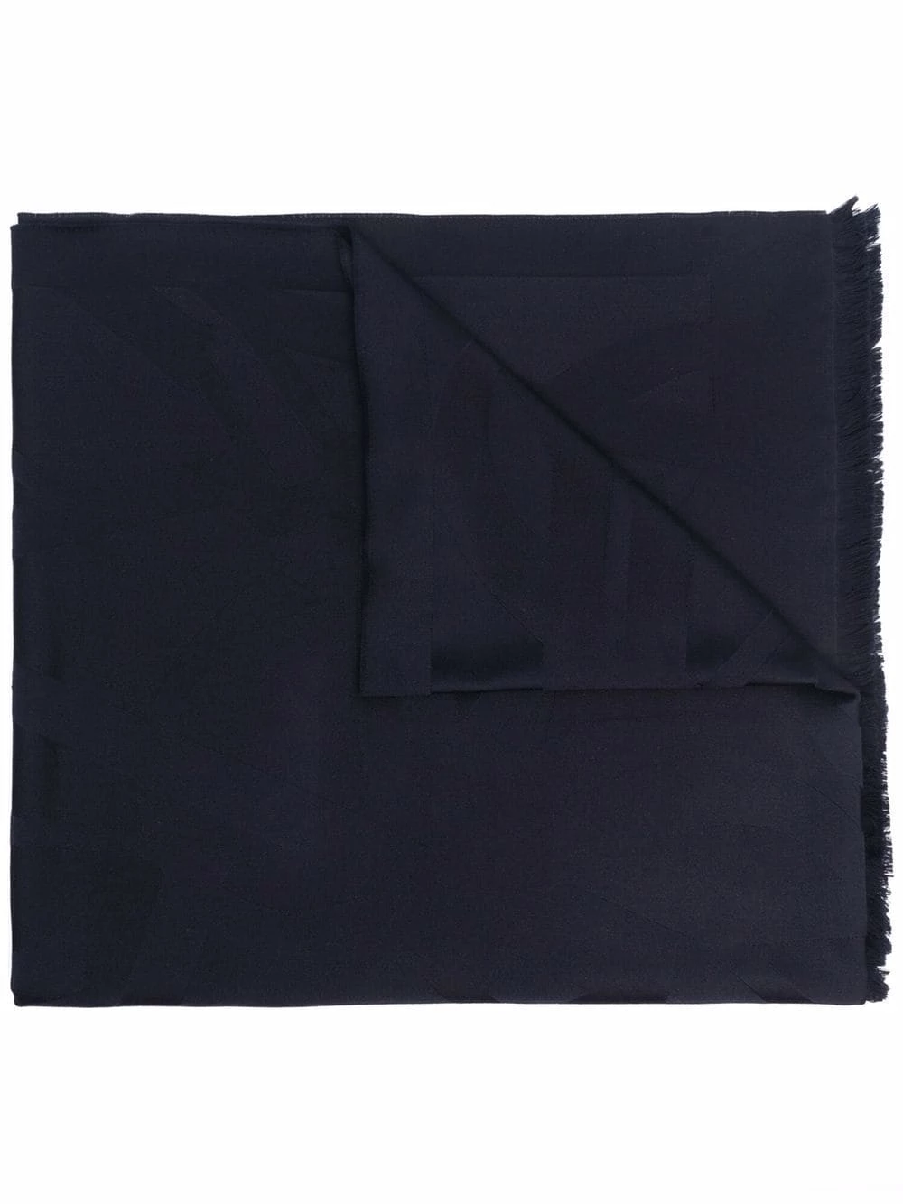 Saint Laurent logo plaque wool scarf