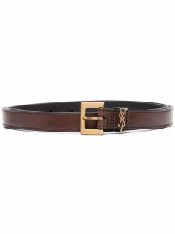 Saint Laurent YSL plaque belt