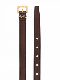 Saint Laurent YSL plaque belt