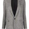 Saint Laurent plaid single-breasted blazer
