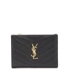 Saint Laurent logo-plaque zip-fastening purse