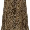 Saint Laurent leopard-print silk shirt
