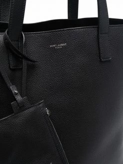 Saint Laurent grained-effect tote bag