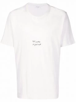 Saint Laurent The Sound of Silence cotton-jersey T-shirt