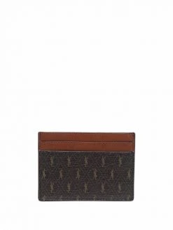 Saint Laurent logo card holder