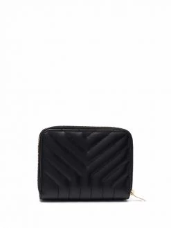 Saint Laurent chevron-quilted wallet