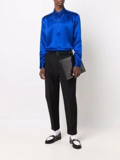 Saint Laurent dot-print silk shirt