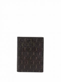 Saint Laurent monogram print leather wallet