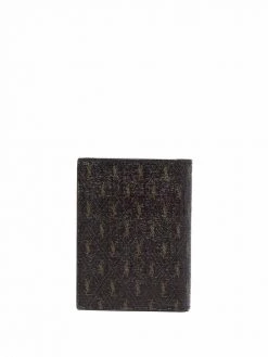 Saint Laurent monogram print leather wallet