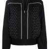 Saint Laurent polka dot monogram-print bomber jacket