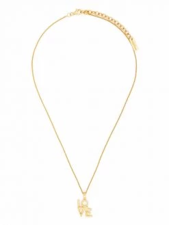 Saint Laurent'love' pendant necklace
