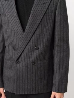 Saint Laurent striped double-breasted blazer