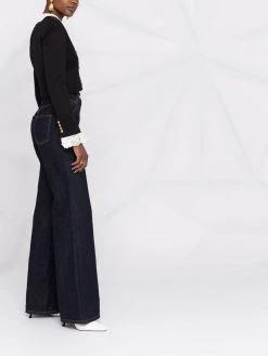 Saint Laurent lace-trim cropped jacket