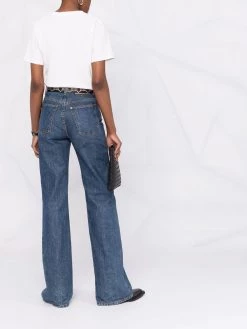 Saint Laurent slogan-print short-sleeve T-shirt