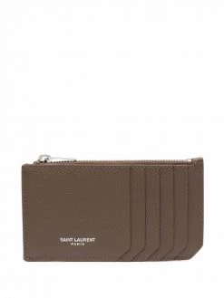 Saint Laurent zip-up leather cardholder