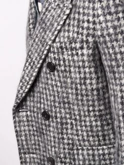 Saint Laurent houndstooth-pattern double-breasted blazer