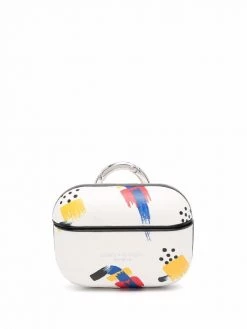 Saint Laurent logo-detail AirPods case