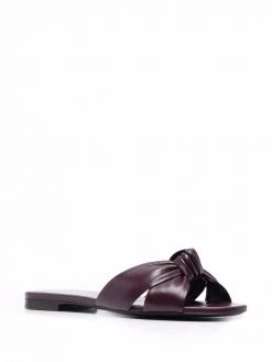 Saint Laurent knot detail leather sandals