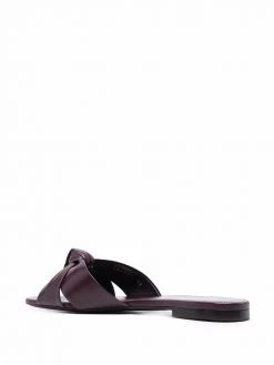Saint Laurent knot detail leather sandals