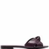 Saint Laurent knot detail leather sandals