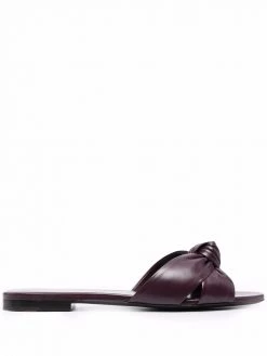 Saint Laurent knot detail leather sandals