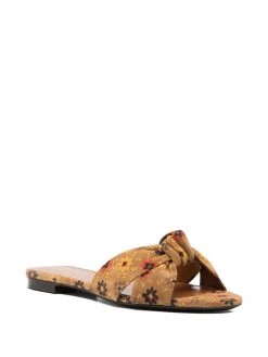 Saint Laurent Bianca knot slide sandals