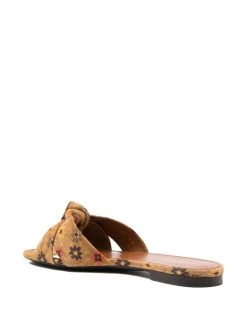 Saint Laurent Bianca knot slide sandals