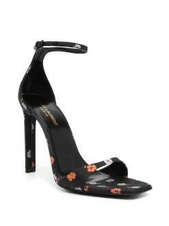 Saint Laurent floral-print stiletto sandals