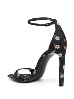 Saint Laurent floral-print stiletto sandals