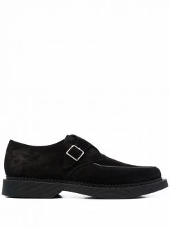 Saint Laurent buckle-fastening almond-toe loafers