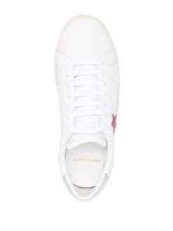 Saint Laurent star-patch lace-up sneakers