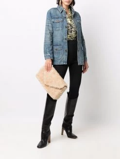 Saint Laurent envelope puffer clutch bag