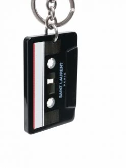 Saint Laurent cassette tape keyring