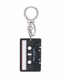 Saint Laurent cassette tape keyring