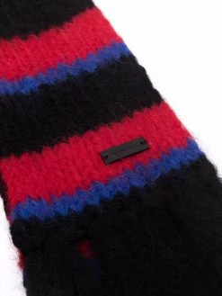 Saint Laurent striped detail scarf