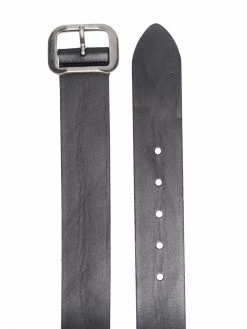 Saint Laurent brushed effect belt