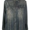 Saint Laurent faded-effect denim shirt