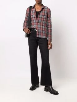 Saint Laurent plaid-check shirt