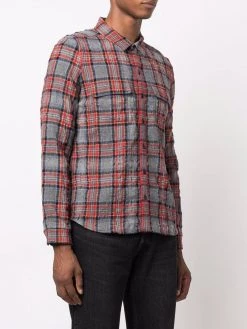 Saint Laurent plaid-check shirt