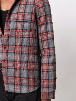Saint Laurent plaid-check shirt