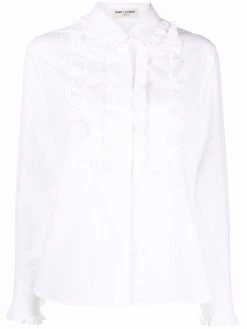 Saint Laurent ruffle-detail shirt