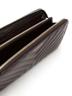 Saint Laurent matelassé continental wallet